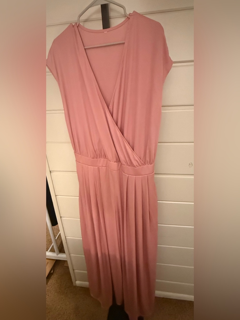 HALARA Pink Wrap Jumpsuit